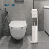 Toilet Paper Holder Stand, Toilet Paper Stand Brushed Nickel, Free Standing Toilet Paper Holder, Toilet Paper Storage by Bathth