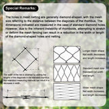 Vocray Bird Netting for Chicken Coop 25x25 Ft, 1/2" Mesh Aviary Netting