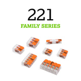Wago 221-412 Lever-Nuts 2 Conductor Compact Connectors 100 PK