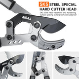 AIRAJ 27-37'' Extendable Anvil Loppers,Tree Trimmer Heavy Duty with Compound Action,Branch Cutter with 2” Cutting Capacity,Chops Thick Branches Ease,Garden Lopper for Gardening Pruning Shears