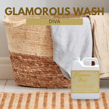 Tyler Candle Company Wash Diva 32 Fl oz HE, BZ Laundry Detergent/with Glamorous Sachet Single Pouch L