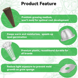 inbloom Organic Salad Green Seed Pod Kit for AeroGarden, Ahopegarden Hydroponics Growing System, Low-Calorie Food, 7-Pods (350+ Seeds, Include Fast and Butter Lettuce, Red and Golden Cherry Tomato)
