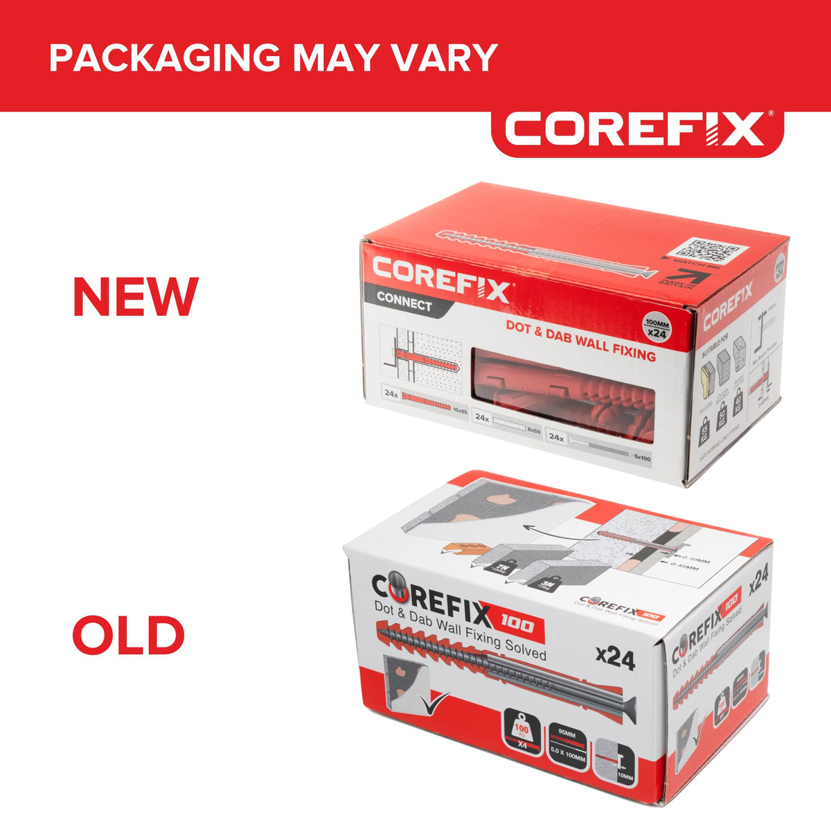 Corefix 24 x 3.93 Inch Heavy Duty Drywall Wall Anchors- Drywall Over B ...