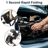 Walkers for Seniors, Rollator Walker with Seat, 350 lb Weight Capacity, 18" Big Seat, 8" All-Terrain Wheels, 6-Level Adjustable Height, Lightweight Aluminum Frame Rollator Walkers for Seniors (Silver)