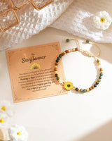 Tarsus Sunflower Gifts for Women, Inspirational Bracelet for Women Sunflower Bracelets Jewelry Gifts for Teen Teenage Birthday Christmas Stocking Stuffers