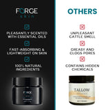 Forge Skin The Men's Wrinkle Defense Beef Tallow Balm for Skin | Beef Tallow for Skin Face Mens Skin Care Anti-Aging Cream Facial Skincare Face Moisturizer for Men |Mens Face Moisturizer Beef Tallow