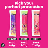 U by Kotex Click Compact Tampons, Super Absorbency, Unscented, 128 Count (8 Packs of 16) (Packaging May Vary)