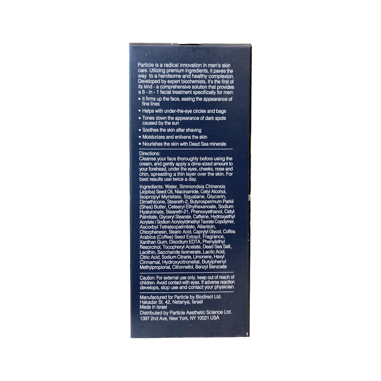 Particle 6-in-1 Face Cream for Men Anti-Aging Moisturizer, Reduces Wrinkles, Dark Spots & Eye Bags, Pack of 1 (1.7 oz.