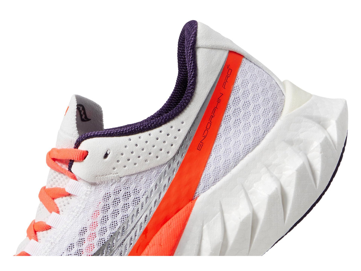 Saucony Men's Endorphin PRO 4 Sneaker, White/Black, 10