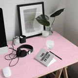 Abyssaly Pink Wallpaper Embossed Self Adhesive Peel and Stick Removable Home Decorative 23.6 inch X 118 inch Vinyl Film Cabinet Furniture Countertop Solid Color Shelf Paper Silk