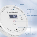 10-Year Battery Smoke and Carbon Monoxide Detector 2-in-1 with Digital Display, 85dB Visual & Audible Alarm, Easy Setup for Living Room,Camper,RV, Brings Peace of Mind