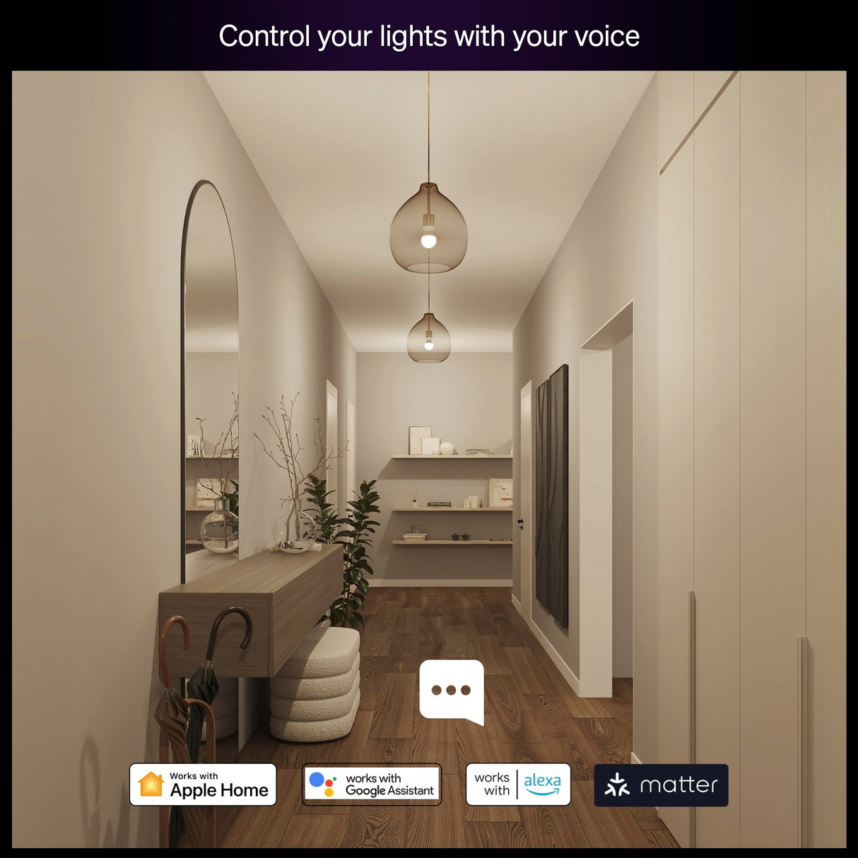 Philips Hue Essential Smart LED A19 Bulb 4-Pack, White and Color Ambiance, E26, 7.2W, 2200K-6500K, 800 Lumens, Dimmable LED Bulbs, Works with Alexa, Google Assistant, Apple Home