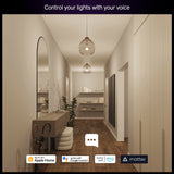 Philips Hue Essential Smart LED A19 Bulb 4-Pack, White and Color Ambiance, E26, 7.2W, 2200K-6500K, 800 Lumens, Dimmable LED Bulbs, Works with Alexa, Google Assistant, Apple Home