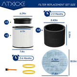 90304 Replacement Filter, 90107 dry filter, 90585 Foam Sleeve Compatible with shopvac filter 90304 90350 90333 90585, Fits Most 5 Gallon and Above Wet Dry Vacuum Cleaner (2+2+4+2+2+1)