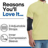 Elbow Splint Tendonitis Elbow Brace | Cubital Tunnel Brace for Sleeping | Tennis Elbow Brace Support & Compression Sleeve Elbow Immobilizer for Ulnar Nerve | Tennis Elbow Brace | Women & Men (SMALL)