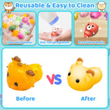 Dioju 200 Pcs Mochi Squishy Toy, Mini Kawaii Squishies Bulk Sensory Fidget Toys Goody Bag Party Favors for Kids, Classroom Prizes Pinata Filler Carnival Stocking Stuffers Christmas Birthday Gifts