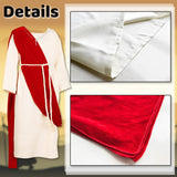 Yickoon Kids Jesus Saint Biblical Robe Costume Necklace Scarf Shawl Waist Rope Cosplay for Kids Halloween Easter Christmas M