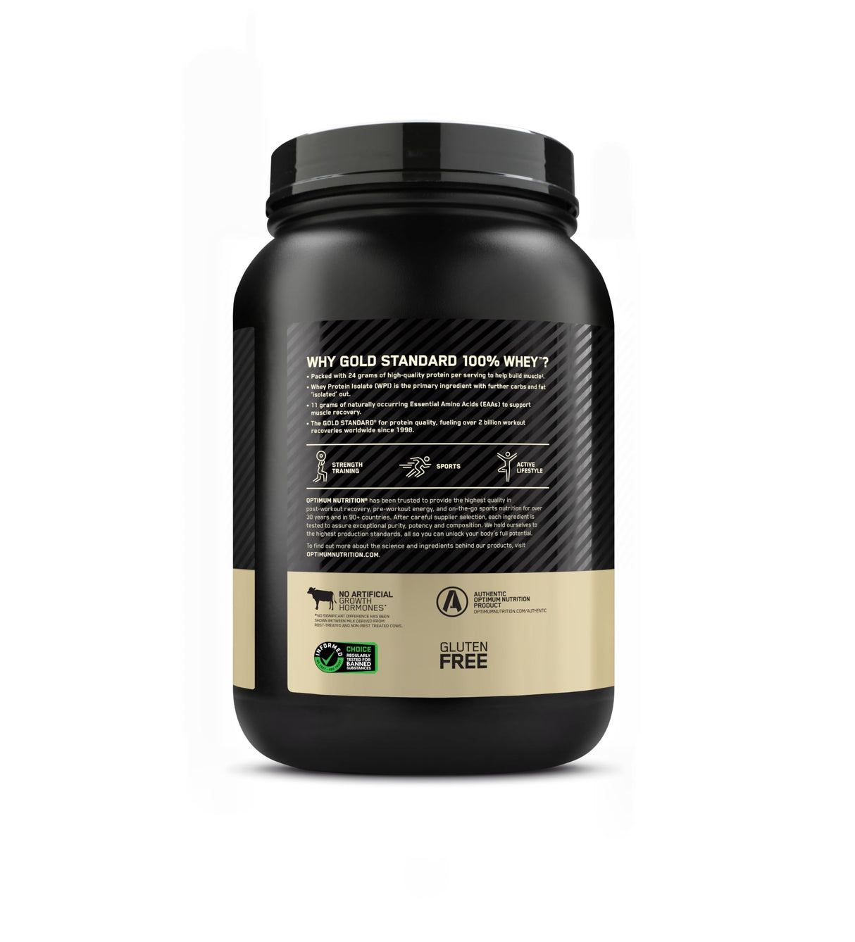 Optimum Nutrition Gold Standard 100% Whey Naturally Flavored Protein Powder, Vanilla, 1.9 Pound (Packaging May Vary)