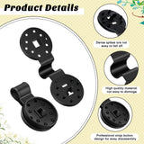 Barydat 400 Pcs Black Shade Cloth Plastic Clips Round Sunshade Net Fixing Clip Fabric Clips for Garden Anti Bird Netting Greenhouse Outdoor Agricultural Netting Fabric Accessories