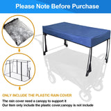 Waterproof Collapsible Wagon Rain & Sun Cover - Windproof UV-Resistant Canopy for Stroller/Trolley/Cart Accessories, Suit for Camping Picnic Garden Use