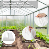 Laapee Greenhouse Plastic Sheeting 8' x 25' 6 Mil, Clear UV Resistant Heavy Duty Polyethylene Film, Thick Greenhouse Cover for Garden, Farm, Agriculture