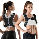 WIN4ALL Weighted Vest Men Women, 6lb/8lb/12lb/16lb/20lb Weighted Vest, Adjustable Women Weight Vest for Walking, Strength Training, Running, Fitness, Muscle Building, 8Lbs, Black