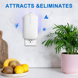INRAGEO Flying Insect Trap & 5 Cartridges - Compatible with Refills