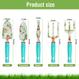Garden Tools Set, JUMPHIGH 10 PCS Heavy Duty Gardening Tools Includes Hand Trowel Rake Weeder Pruner, Gardening Gifts for Women, Garden Kit with Tote Bag, Apron, Gloves, Kneeling Pad