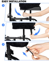 JOYTUTUS Knee Scooter Cushion Cover, Knee Scooter Pad for Comfort, 2.36" Thick Memory Foam Cushion Knee Walker Accessories with Removable Cover