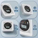 2 in 1, Carbon Monoxide Detectors,Smoke Detector,Smoke Combination CO Alarm,85db Alarm,LCD Large Screen,with 3*AA Batteries,Test Button,Low Battery Warning,Easy Install