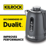 Kilrock Mega-K Multi-Purpose Descaler 1 Litre (12 Doses) - Limescale Descaling for Kettles, Shower Heads & Coffee Machines - Biodegradable and Phosphate Free