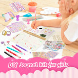 OIHEW DIY Journal Kit for Girls/Teen/Tween, 2 PC Stationery | Scrapbook | Diary | Journaling Art Crafts Supplies Set, Christmas | Birthday Gift for 8 9 10 11 12 13 14 Year Old Girl Ideas