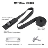 Ayaport Battery Tie Down Strap Battery Box Hold Down Kit 72”, Battery Tie Down Kit, with Stainless Steel Bracket & Screws Used for RV Battery, Accessories