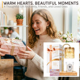 Candle Warmer Lamp with 3 Bulbs, Adjustable Height Dimmable Candle Warmer with Timer, Candle Lamp with Charming Gift Box Ribbon,Birthday Gifts for Women Mom, House Warming Gifts New Home Decor