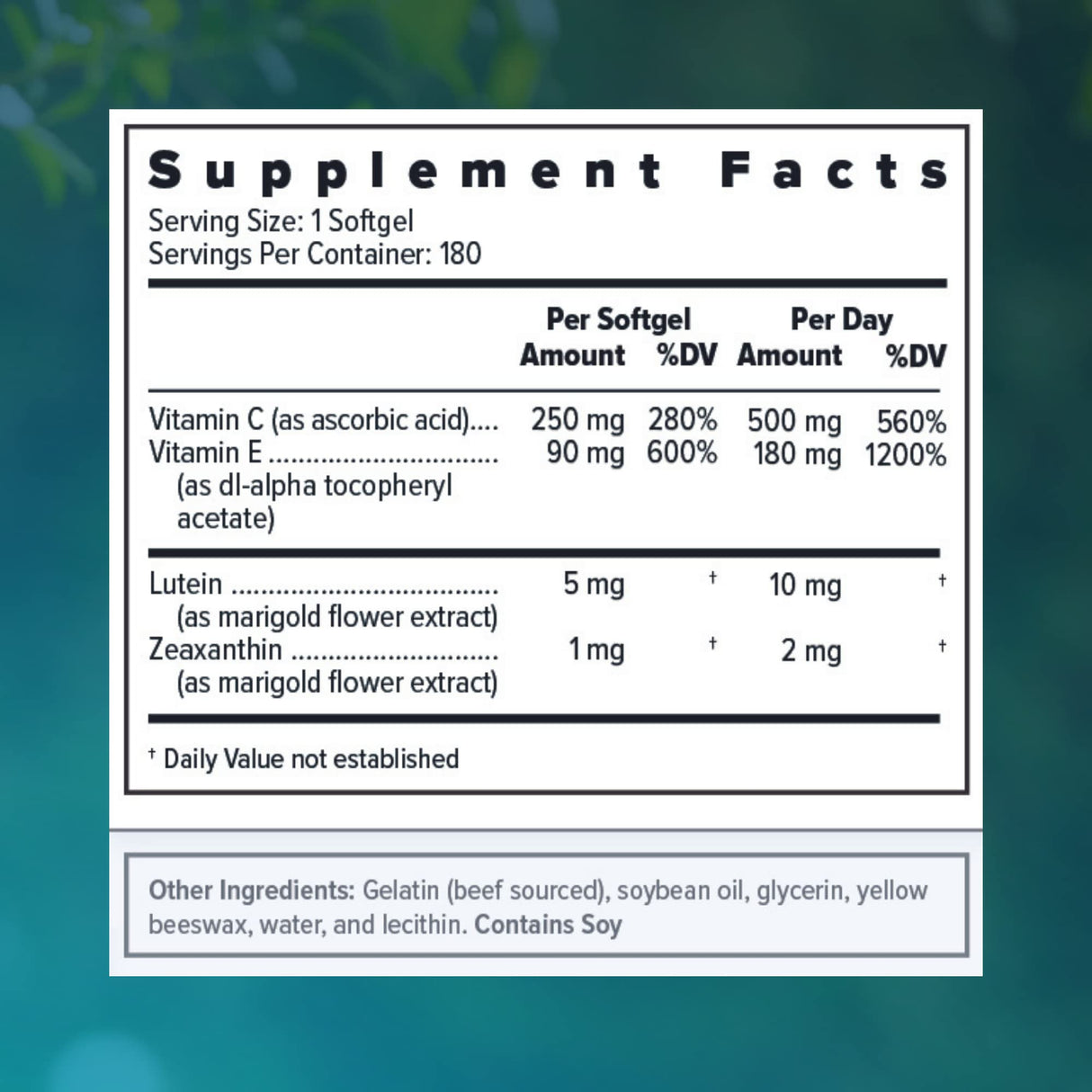 Focus Vitamins | Focus Select Zinc Free Formula | 180 Softgel Capsules | AREDS2 Based Formula | Eye Vitamin & Supplement | Support for Macular Generation | Easy to Swallow Pill