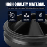 3 3/8" Garbage Disposal Splash Guard Sink Baffle QCB-AM Replacement for InSinkErator Evolution Series, Upgraded Funmit Removable Quiet Collar Drain Plugs, Garbage Disposer Accessories, Black