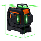Klein Tools 93CPLG Compact Self-Leveling Laser Level, Bright Green Cross Line 360-Degree Laser Planes, Class 2 ≤ 1mW, Rechargeable, Magnetic Mount