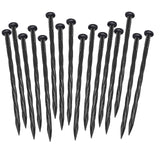 100Pack Plastic Landscape Edging Spikes, 8 Inch Spiral Landscape Anchoring Spikes，Landscape Spikes for Garden Lawn Yard, Paver Edging, Weed Barrier, Artificial Turf & More