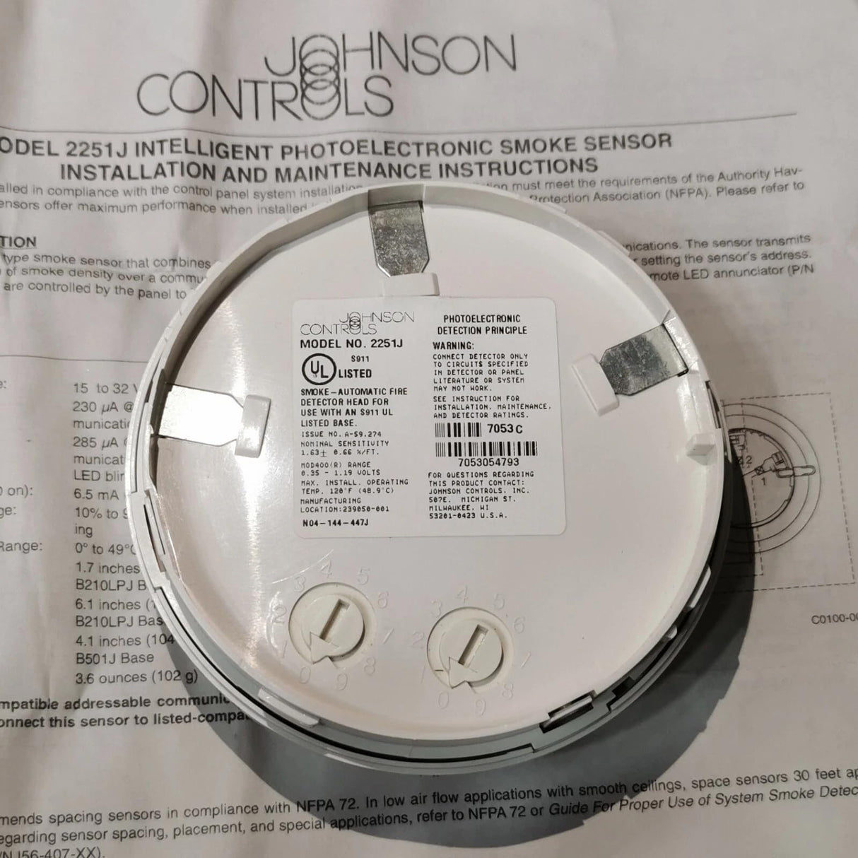 New Johnson 2251J Detector 2251J