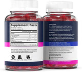 Magnesium Glycinate 400mg Gummies - Relax & Sleep, Men & Women, Raspberry