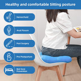 wefaner Donut Pillow Tailbone Pain Relief Cushion Bed Sores,Butt Donut Pillow Anti-Decubitus Pad-Breathable for Hemorrhoids,After Surgery,Pregnancy, Pressure Sores.