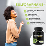 HUMANX Sulforaphane+ 602mg - USA Third Party Tested - Sulforaphane with Broccoli Seed Extract & Moringa - Supports Antioxidant Production, Detoxification, & Cellular Health - Broccoli Supplement