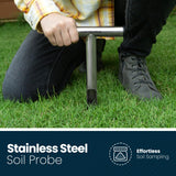 Varomorus Soil Sampler Probe Stainless Steel Tubular T-Style Handle. (12 inch)
