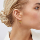 Milan Chiva Small Hoop Huggie Dangle Earrings for Women