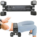 HOOJAKU Hip Thrust Belt, Easy to Use with Dumbbells, Kettlebells, or Plates, Booty Belt for Hip Thrust with Slip-Resistant Padding for the Gym, Home and Workouts