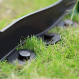 DasTior 40ft Garden Landscape Edging,Landscape Edging with 40 Landscape Spikes,Paver Edging 2 Inch Tall,Terrace Board Black…