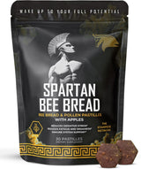Spartan Bee Bread Chewables Natural Multivitamin | High Absorption Organic Bee Pollen & Honey | Fermented by Bees for Energy, Vitality, Sleep, Recovery, Immunity | Non GMO, Nothing Synthetic