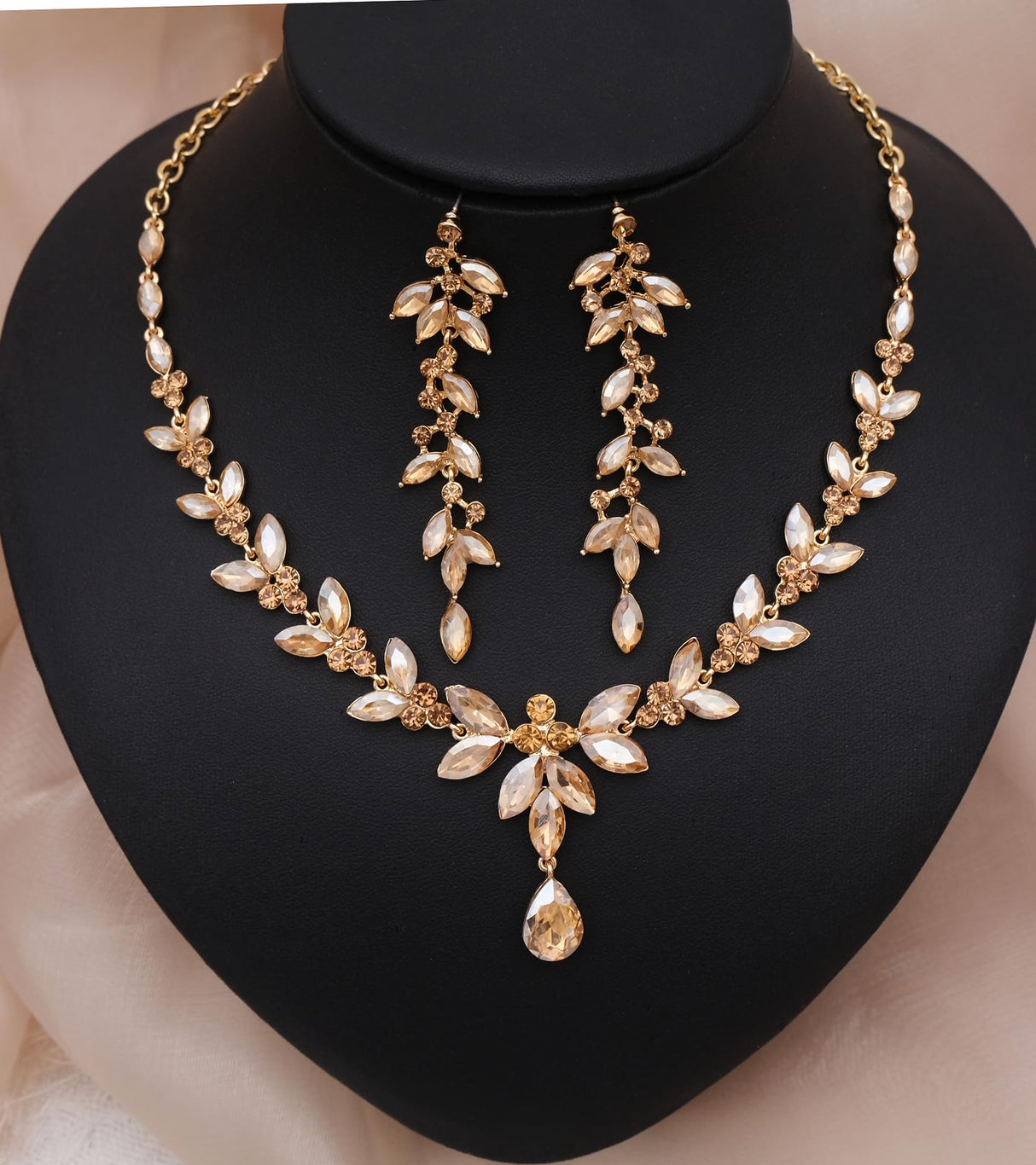 CSY Elegant Bridal Jewelry Sets Wedding Prom Homecoming Gown Accessories