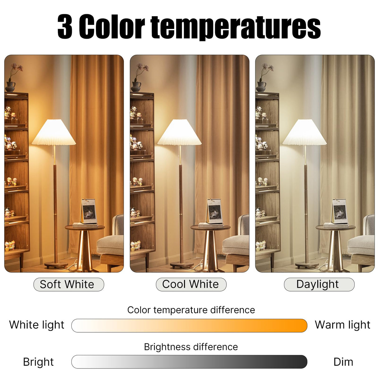 Barfelty E26 CFL Light Bulbs 13Watt, T2 Spiral Soft White 2700K 900lm E26 Medium Base Compact Fluorescent Light Bulbs, UL Approved, 120v 60Hz, Self Ballasted CFL Bulbs (60Watt Equivalent), Pack of 4