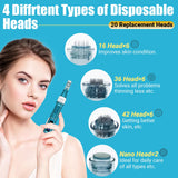 Home Use Microneedling Microneedle Skin Care Beauty Kit Tool for Face Hair Beard